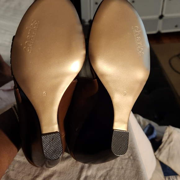 BNWOB CHARLES DAVID OPEN TOE WEDGE SHOES - Picture 6 of 14